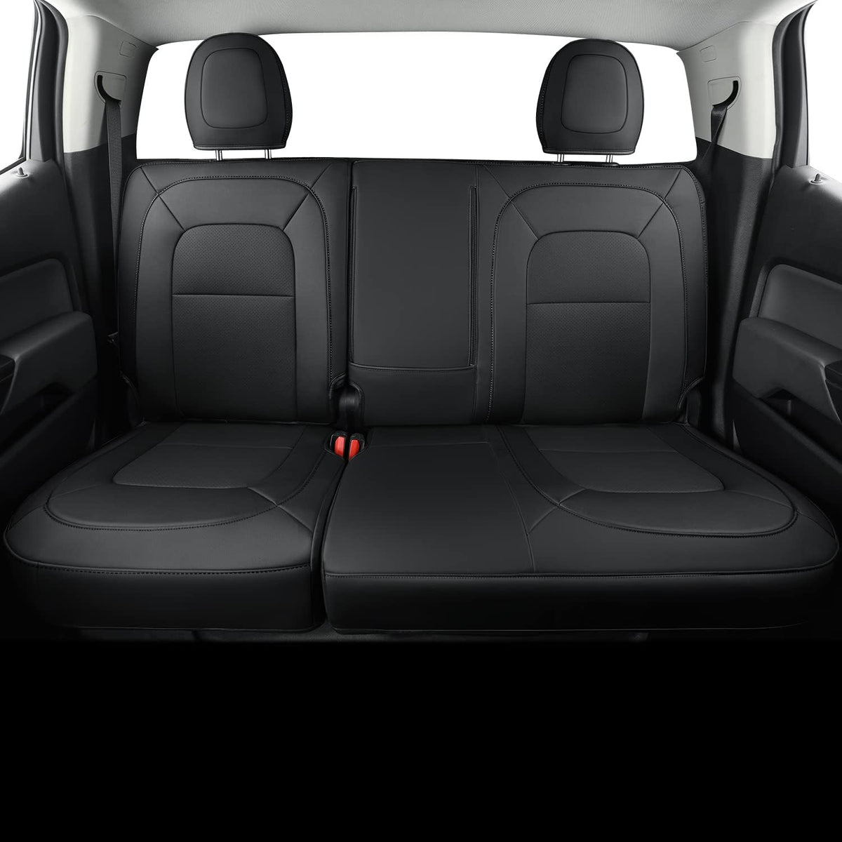 Chevy Colorado Seat Covers Full Set,fit for 2015-2022 Colorado Crew Cab Z71 LT ZR2 Work Truck with Water Proof Faux Leather
