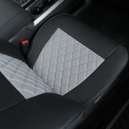 F150 SuperCrew 2015-2024 Custom Pickup Car Truck Seat Covers XLT, Waterproof Faux Leather, Full Coverage, Also Fit 2017-2023 F250/F350