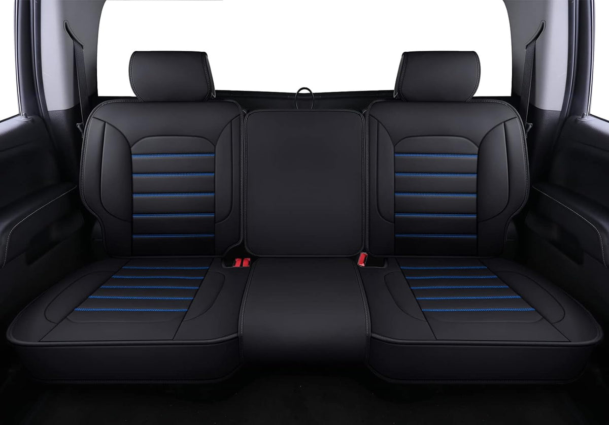 Silverado Seat Covers Fit for 2007-2024 Chevy Silverado Sierra 1500/2500 HD / 3500 HD Crew,Double,Extended Cab with Water Proof Faux Leather