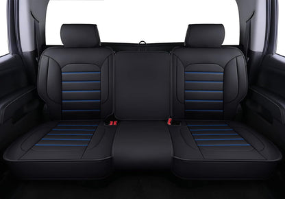 Silverado Seat Covers Fit for 2007-2024 Chevy Silverado Sierra 1500/2500 HD / 3500 HD Crew,Double,Extended Cab with Water Proof Faux Leather