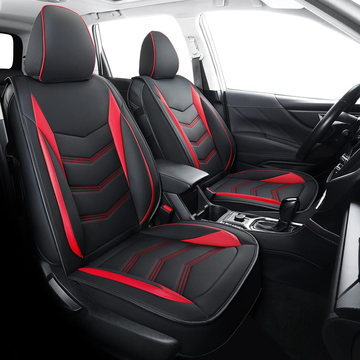 Subaru Seat Forester/Outback Covers Full Set, fit for 2014-2024 Subaru Forester Outback Sport Limited Touring Platinum with Water Proof Faux Leather Versatile, comfortable leather for all seasons