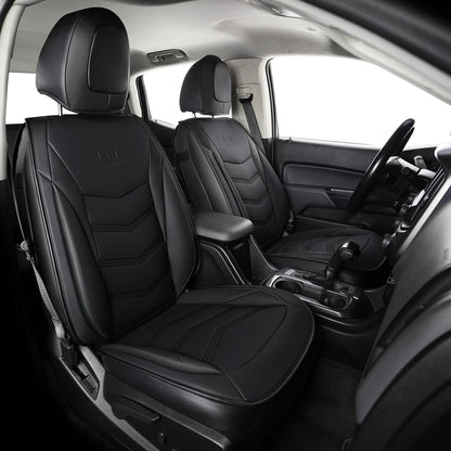 Colorado Seat Covers suitable for Chevrolet 2015-2022 Colorado Canyon cab Z71 LT ZR2 work truck and 2015-2024 GMC Canyon fully enclosed seat cover with waterproof faux leather