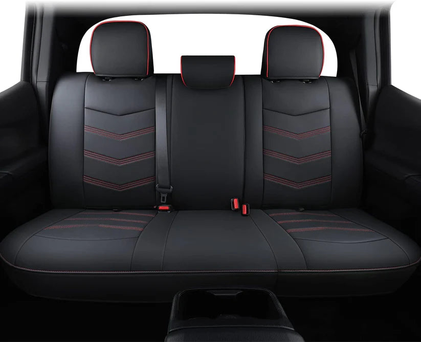 2005-2023 Tacoma Seat Covers Full Set Waterproof leather for Tacoma Double/Crew Cab SR SR5 TRD Sport TRD Off-Road PreRunner Trims, with Waterproof Faux Leather All-enveloping, four seasons general, wear-resistant and scratch-resistant