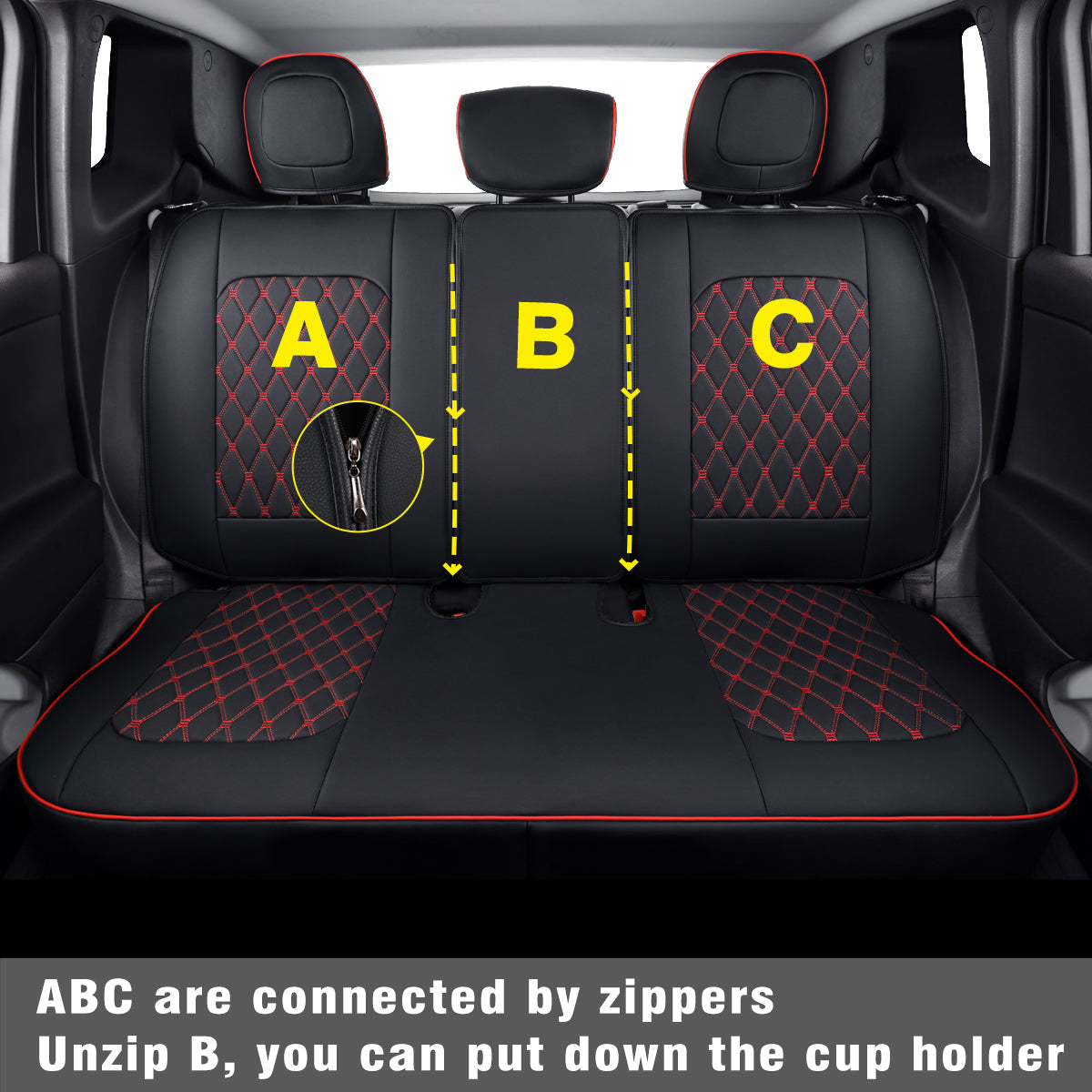 Jeep Cherokee Seat Covers fit for 2014-2023 Jeep Cherokee with Faux Leather All seasons are good Resist claw marks seat covers