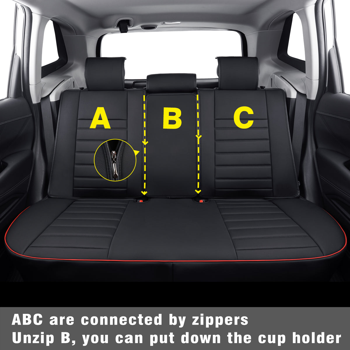 Subaru Forester Seat Covers Custom fit for 2014-2024 Outback and with Faux Leather Full Set Fit Premium Sport Wilderness Limited Touring Base with Waterproof