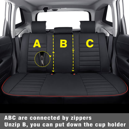 Subaru Forester Seat Covers Custom fit for 2014-2024 Outback and with Faux Leather Full Set Fit Premium Sport Wilderness Limited Touring Base with Waterproof