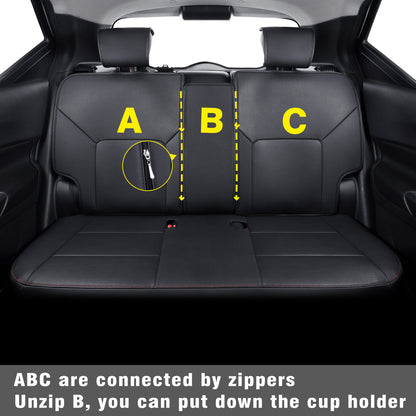 Nissan Kicks Seat Covers Custom,Fit 2018-2024 Kicks Seat Covers SV,SR,S,Front Set,Full Set,  Waterproof artificial leather seat cover