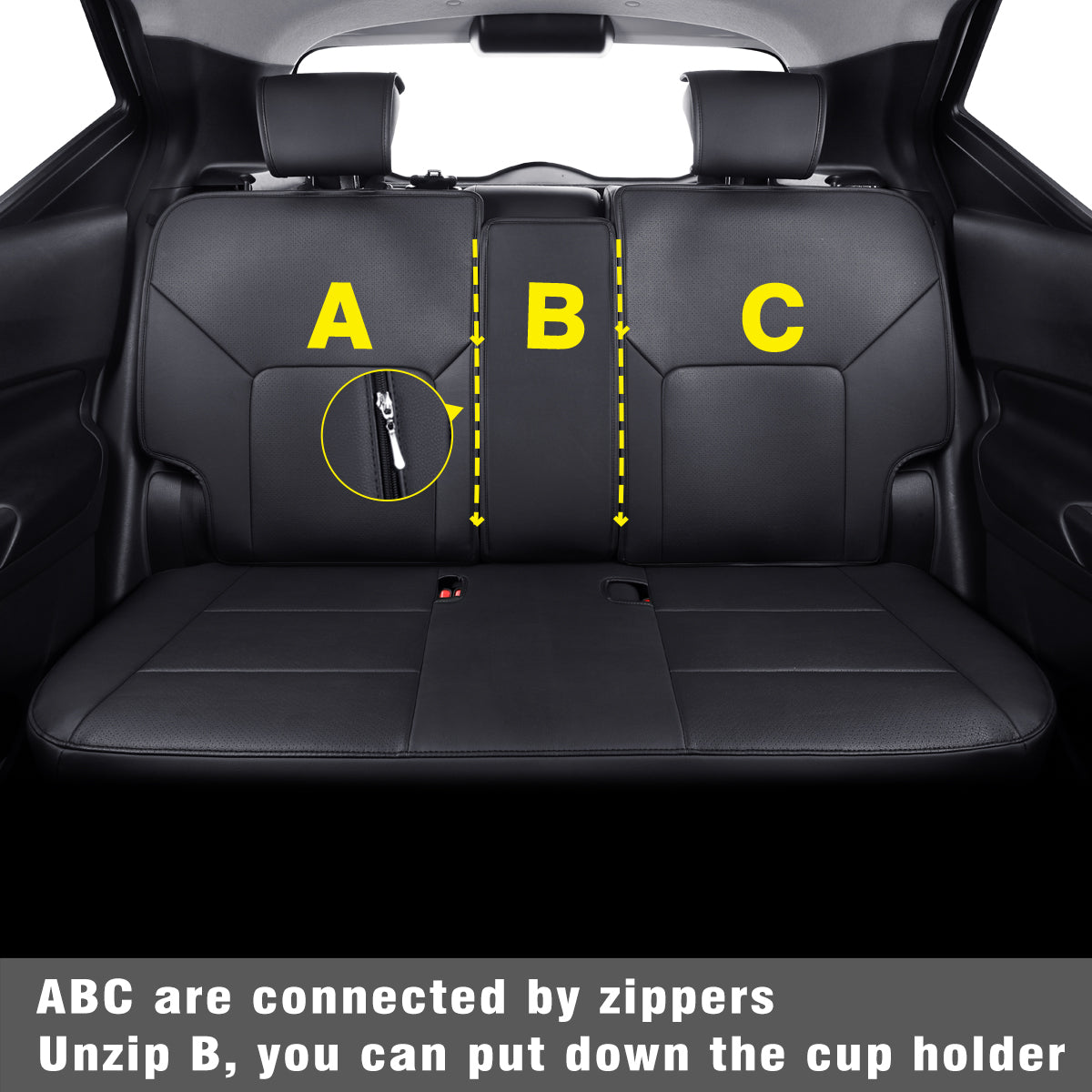 Nissan Kicks Seat Covers Custom,Fit 2018-2024 Kicks Seat Covers SV,SR,S,Front Set,Full Set,  Waterproof artificial leather seat cover