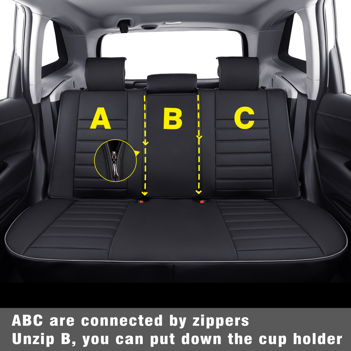 Subaru Forester Seat Covers Custom fit for 2014-2024 Outback and with Faux Leather Full Set Fit Premium Sport Wilderness Limited Touring Base with Waterproof