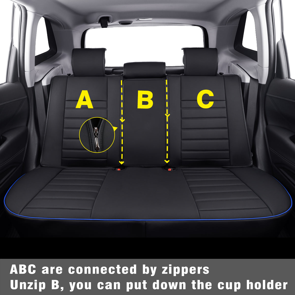 Subaru Forester Seat Covers Custom fit for 2014-2024 Outback and with Faux Leather Full Set Fit Premium Sport Wilderness Limited Touring Base with Waterproof