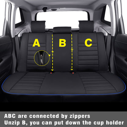 Subaru Forester Seat Covers Custom fit for 2014-2024 Outback and with Faux Leather Full Set Fit Premium Sport Wilderness Limited Touring Base with Waterproof