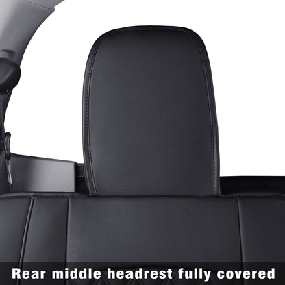 2018-2024 Titan Seat Covers leather Fit Nissan .SV. PRO-4X. Platinum Reserve .S. SL. Crew Caba and Extended Cab&Regular Cab truck Waterproof seat cover