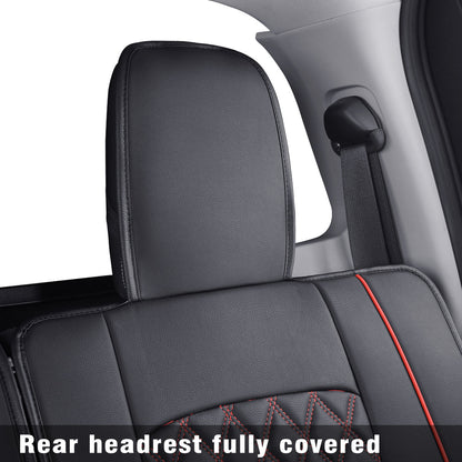 2018-2024 Titan Seat Covers leather Fit Nissan .SV. PRO-4X. Platinum Reserve .S. SL. Crew Caba and Extended Cab&Regular Cab truck Waterproof seat cover