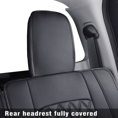 2018-2024 Titan Seat Covers leather Fit Nissan .SV. PRO-4X. Platinum Reserve .S. SL. Crew Caba and Extended Cab&Regular Cab truck Waterproof seat cover