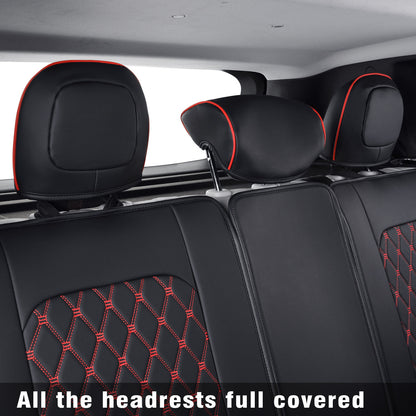 Jeep Cherokee Seat Covers fit for 2014-2023 Jeep Cherokee with Faux Leather All seasons are good Resist claw marks seat covers
