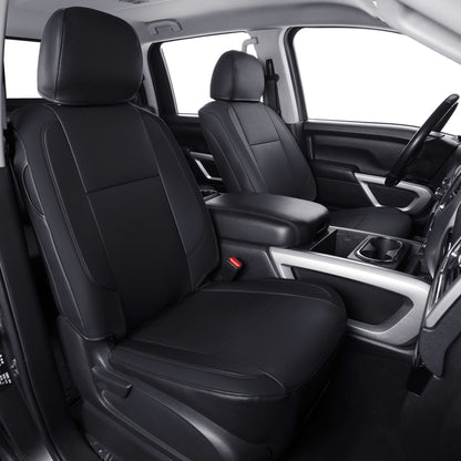 2018-2023 Titan Seat Covers Waterproof leather Fit Nissan SV PRO-4X Platinum Reserve S SL Crew Caba and Extended Cab&Regular Cab truck seat cover