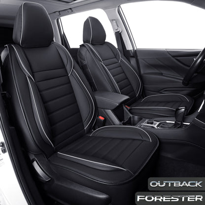 Subaru Forester Seat Covers Custom fit for 2014-2024 Outback and with Faux Leather Full Set Fit Premium Sport Wilderness Limited Touring Base with Waterproof
