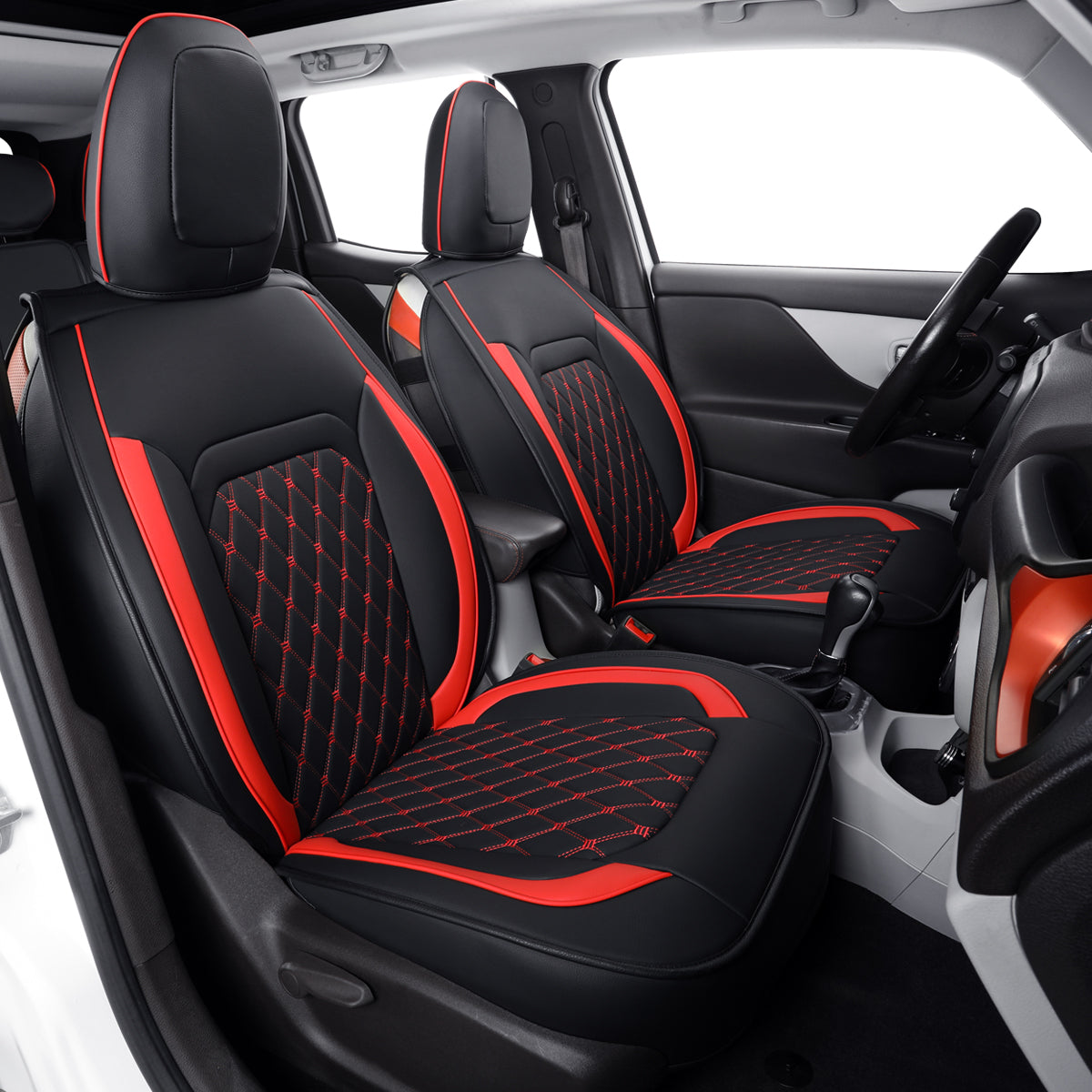 Jeep Cherokee Seat Covers fit for 2014-2023 Jeep Cherokee with Faux Leather All seasons are good Resist claw marks seat covers