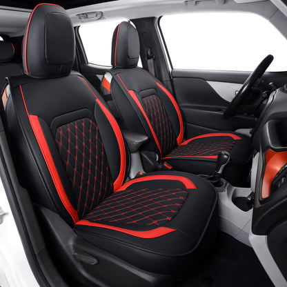 Jeep Cherokee Seat Covers fit for 2014-2023 Jeep Cherokee with Faux Leather All seasons are good Resist claw marks seat covers