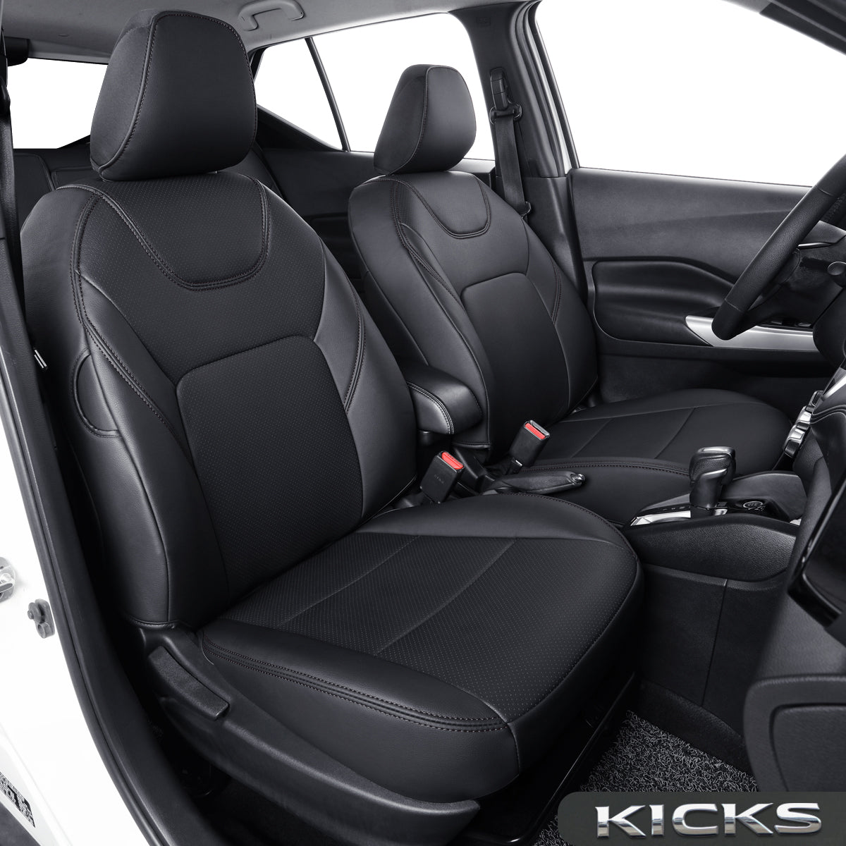 Nissan Kicks Seat Covers Custom,Fit 2018-2024 Kicks Seat Covers SV,SR,S,Front Set,Full Set,  Waterproof artificial leather seat cover