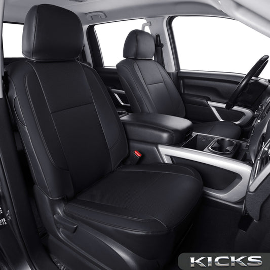 2018-2023 Titan Seat Covers Waterproof leather Fit Nissan SV PRO-4X Platinum Reserve S SL Crew Caba and Extended Cab&Regular Cab truck seat cover
