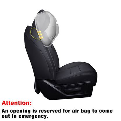 Ram 1500 2011-2019 2020 2021 2022 2023 2024 Crew Cab Waterproof Seat Covers FullSet, Custom Fit Ram Bighorn Laramie Limited Rebel Longhorn Pickup with 4/6 Split Rear Seat