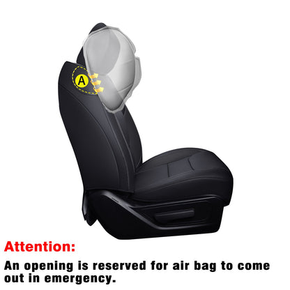 Ram 1500 2011-2019 2020 2021 2022 2023 2024 Crew Cab Waterproof Seat Covers FullSet, Custom Fit Ram Bighorn Laramie Limited Rebel Longhorn Pickup with 4/6 Split Rear Seat