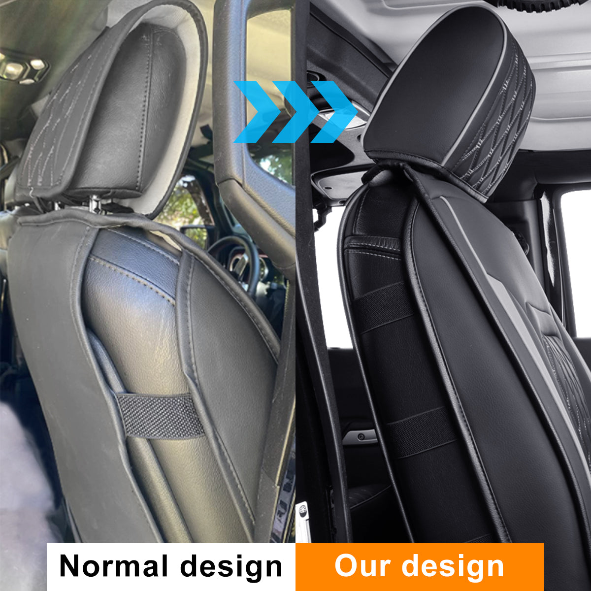 Jeep Wrangler JK JL Front Seat Covers Custom Fit 2/4 Door 2007-2024 Unlimited Rubicon 392 Sahara Willys Sport High Altitude Truck Pickup Waterproof Leather