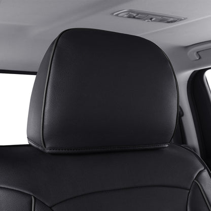 2018-2024 Titan Seat Covers leather Fit Nissan .SV. PRO-4X. Platinum Reserve .S. SL. Crew Caba and Extended Cab&Regular Cab truck Waterproof seat cover