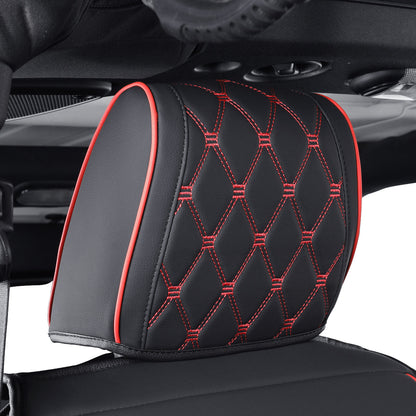 Jeep Wrangler JK JL Front Seat Covers Custom Fit 2/4 Door 2007-2024 Unlimited Rubicon 392 Sahara Willys Sport High Altitude Truck Pickup Waterproof Leather