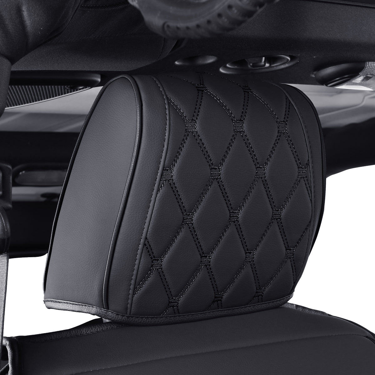 Jeep Wrangler JK JL Front Seat Covers Custom Fit 2/4 Door 2007-2024 Unlimited Rubicon 392 Sahara Willys Sport High Altitude Truck Pickup Waterproof Leather