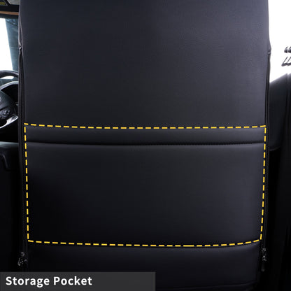 Tacoma Full Seat Covers, suitable for Tacoma 2016-2023 Seat covers for five persons double cab, artificial leather, four seasons available, breathable and comfortable