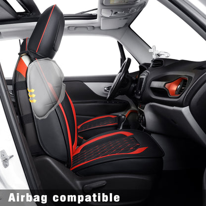Jeep Cherokee Seat Covers fit for 2014-2023 Jeep Cherokee with Faux Leather All seasons are good Resist claw marks seat covers