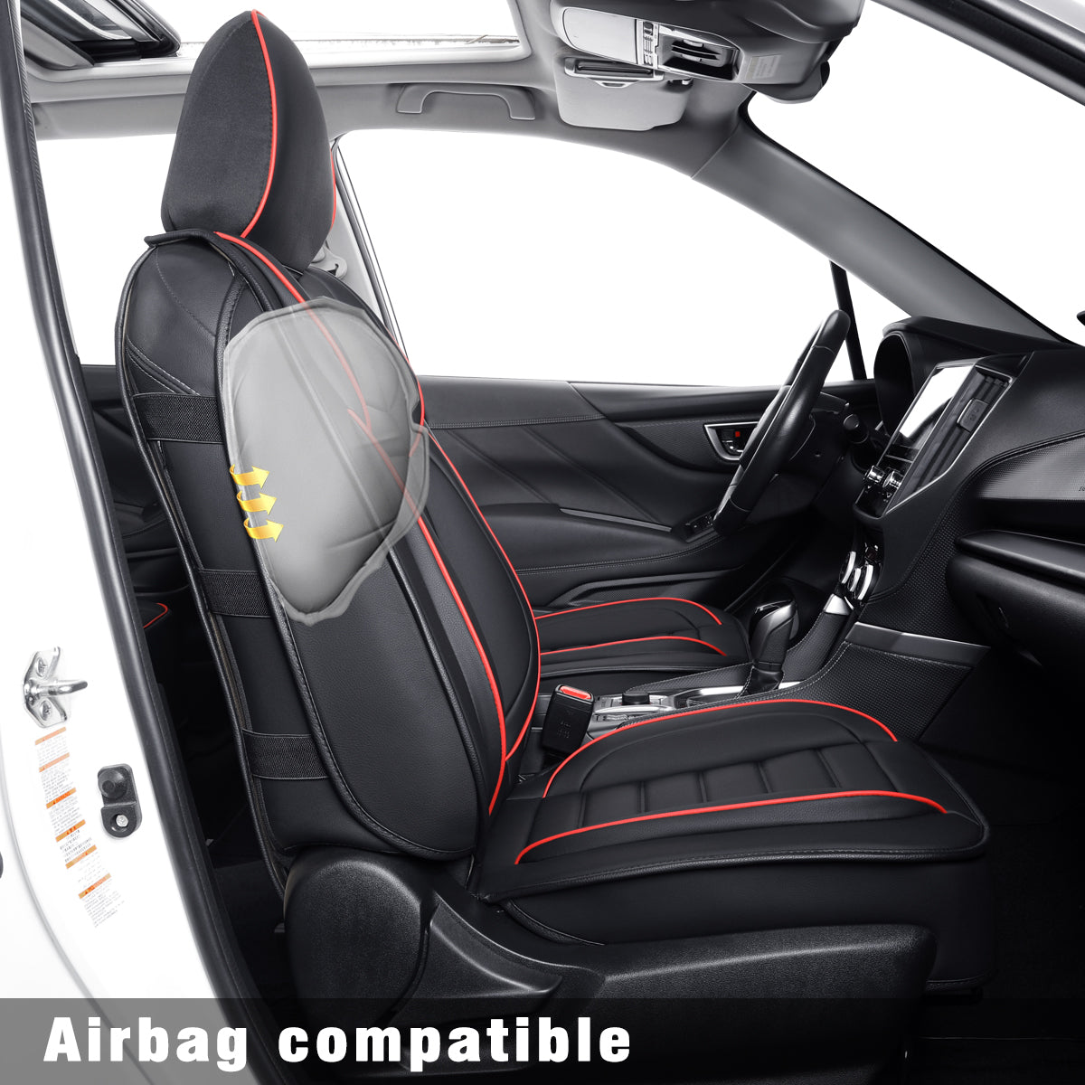 Subaru Forester Seat Covers Custom fit for 2014-2024 Outback and with Faux Leather Full Set Fit Premium Sport Wilderness Limited Touring Base with Waterproof