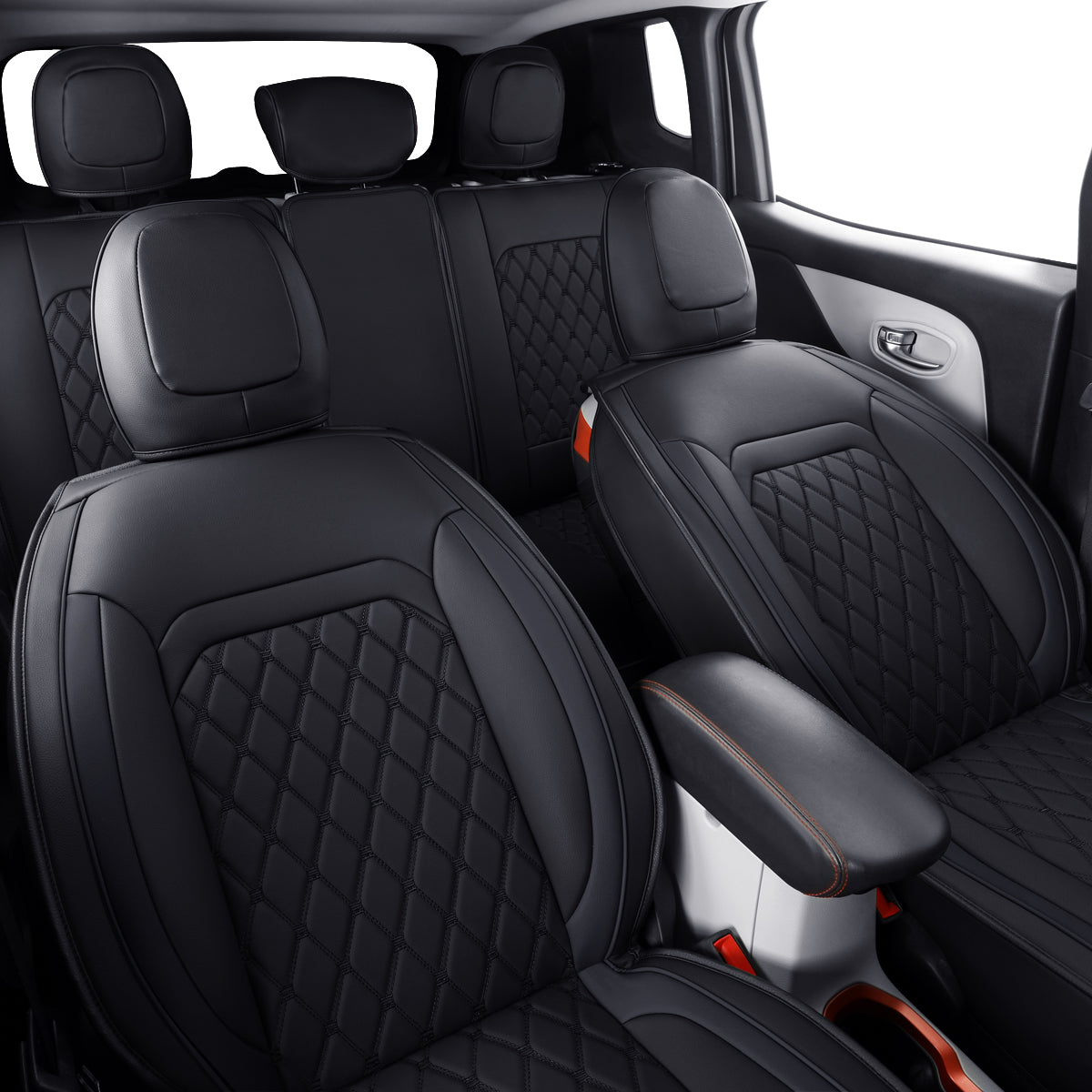 Jeep Cherokee Seat Covers fit for 2014-2023 Jeep Cherokee with Faux Leather All seasons are good Resist claw marks seat covers