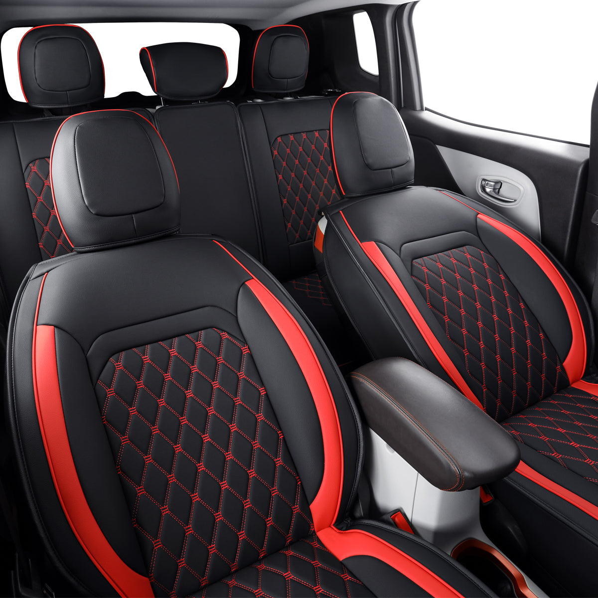 Jeep Cherokee Seat Covers fit for 2014-2023 Jeep Cherokee with Faux Leather All seasons are good Resist claw marks seat covers