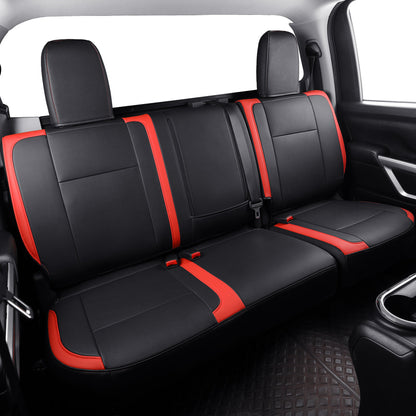 2018-2023 Titan Seat Covers Waterproof leather Fit Nissan SV PRO-4X Platinum Reserve S SL Crew Caba and Extended Cab&Regular Cab truck seat cover