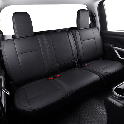 2018-2023 Titan Seat Covers Waterproof leather Fit Nissan SV PRO-4X Platinum Reserve S SL Crew Caba and Extended Cab&Regular Cab truck seat cover