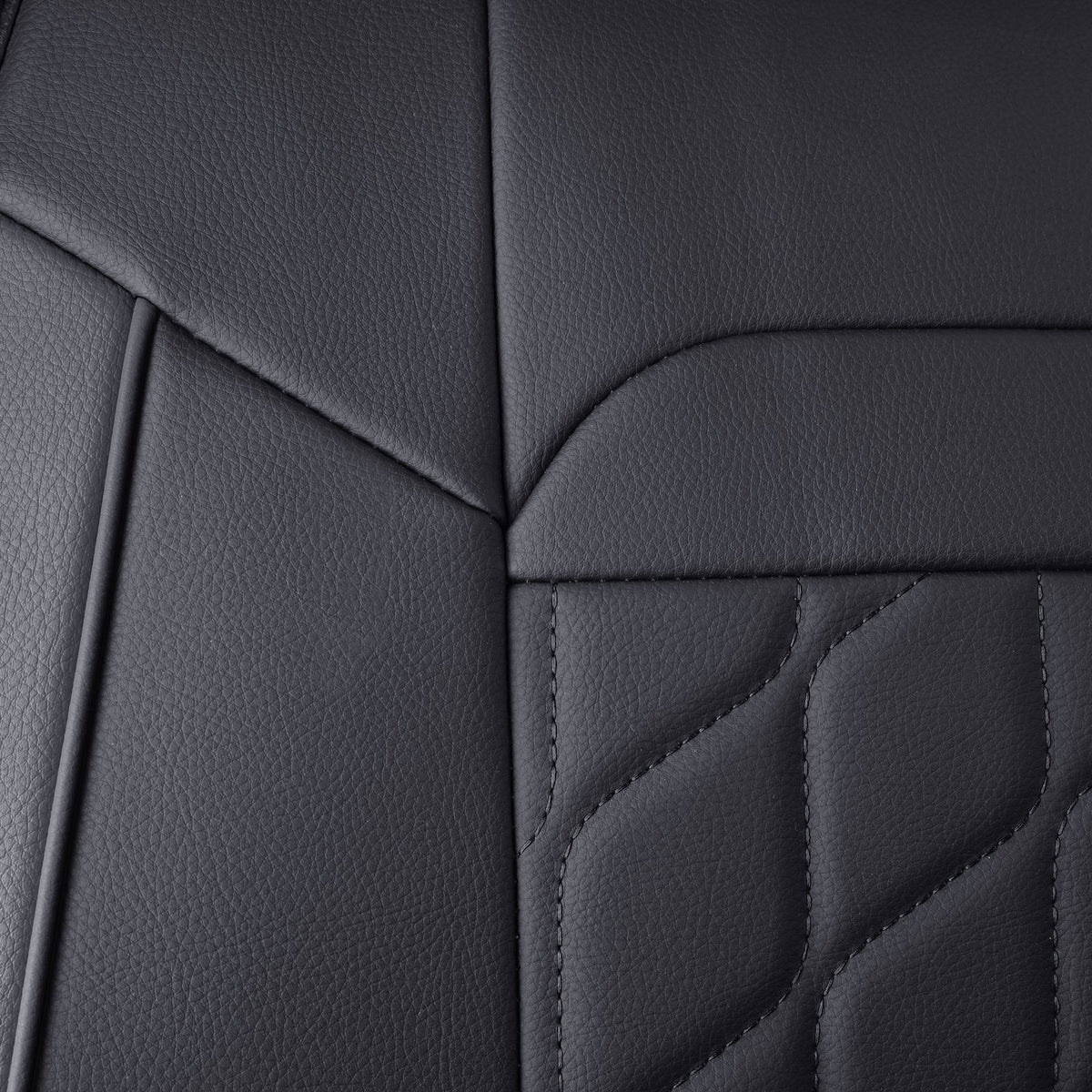 Ram 1500 Seat Covers Front and Back, Also Fit for Minority of The 2006-2020 Ram 2500 3500 Crew Cab& Quad Cab Pickup, with Faux Leather