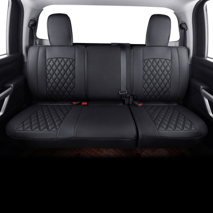 2018-2024 Titan Seat Covers leather Fit Nissan .SV. PRO-4X. Platinum Reserve .S. SL. Crew Caba and Extended Cab&Regular Cab truck Waterproof seat cover