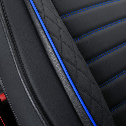 F150 Seat Covers Full Set with Waterproof Leather, Automotive Vehicle Cushion Cover for Cars SUV Pick-up Truck Fit for 2009 to 2024 Ford F150 Carhartt and 2017 to 2023 F250 F350 F450