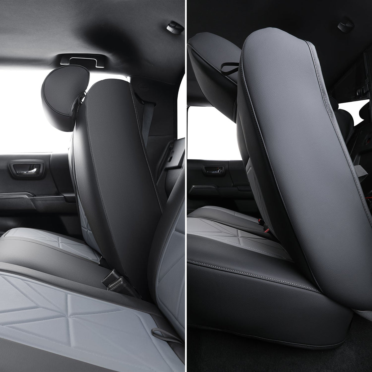 2005-2023 Tacoma Seat Covers Custom Double Cab,Waterproof leather seat cover, all seasons including trims like SR, SR5, Limited, TRD Off Road, TRD Pro, TRD Sport, etc. comfortable and breathable