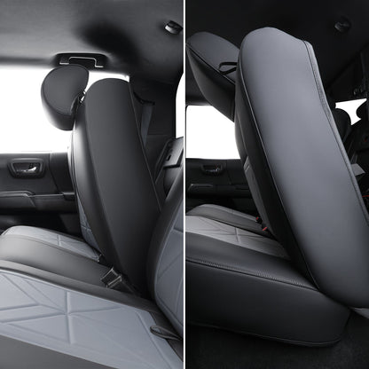 2005-2023 Tacoma Seat Covers Custom Double Cab,Waterproof leather seat cover, all seasons including trims like SR, SR5, Limited, TRD Off Road, TRD Pro, TRD Sport, etc. comfortable and breathable