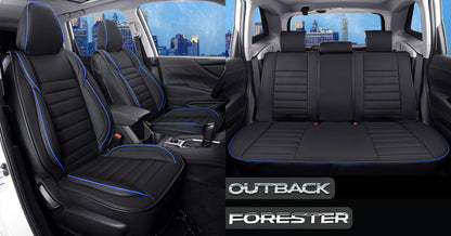 Subaru Forester Seat Covers Custom fit for 2014-2024 Outback and with Faux Leather Full Set Fit Premium Sport Wilderness Limited Touring Base with Waterproof