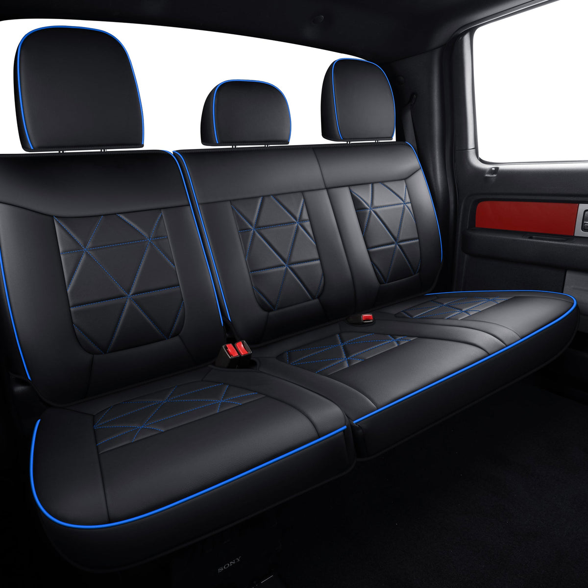 Ford F150 Seat Covers,For 2009-2014 F150 CrewCab 2011-2016 F250 F350 Waterproof faux leather All seasons are good Free delivery