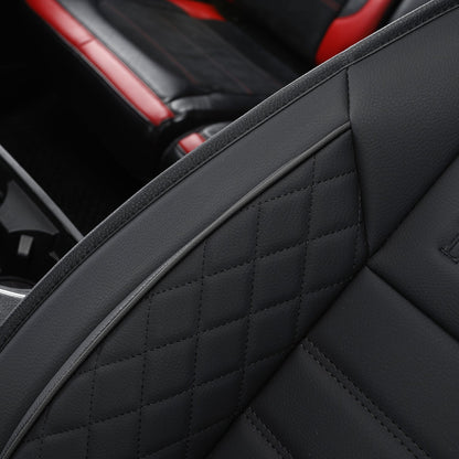 F150 Seat Covers Full Set with Waterproof Leather, Automotive Vehicle Cushion Cover for Cars SUV Pick-up Truck Fit for 2009 to 2024 Ford F150 Carhartt and 2017 to 2023 F250 F350 F450