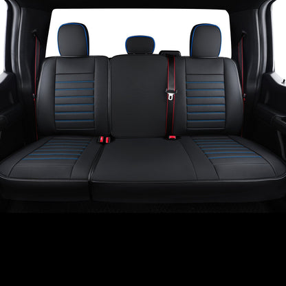 F150 Seat Covers Full Set with Waterproof Leather, Automotive Vehicle Cushion Cover for Cars SUV Pick-up Truck Fit for 2009 to 2024 Ford F150 Carhartt and 2017 to 2023 F250 F350 F450