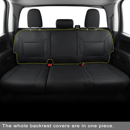 Custom Silverado Seat Covers 2007-2024 Chevrolet Silverado Sierra 1500/2500HD/3500HD crew, all-covered seat covers，dual, extended cab, waterproof leather, , all seasons