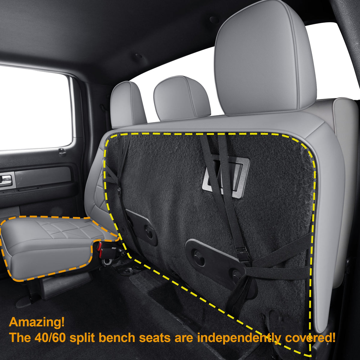 Ford F150 Seat Covers,For 2009-2014 F150 CrewCab 2011-2016 F250 F350 Waterproof faux leather All seasons are good Free delivery