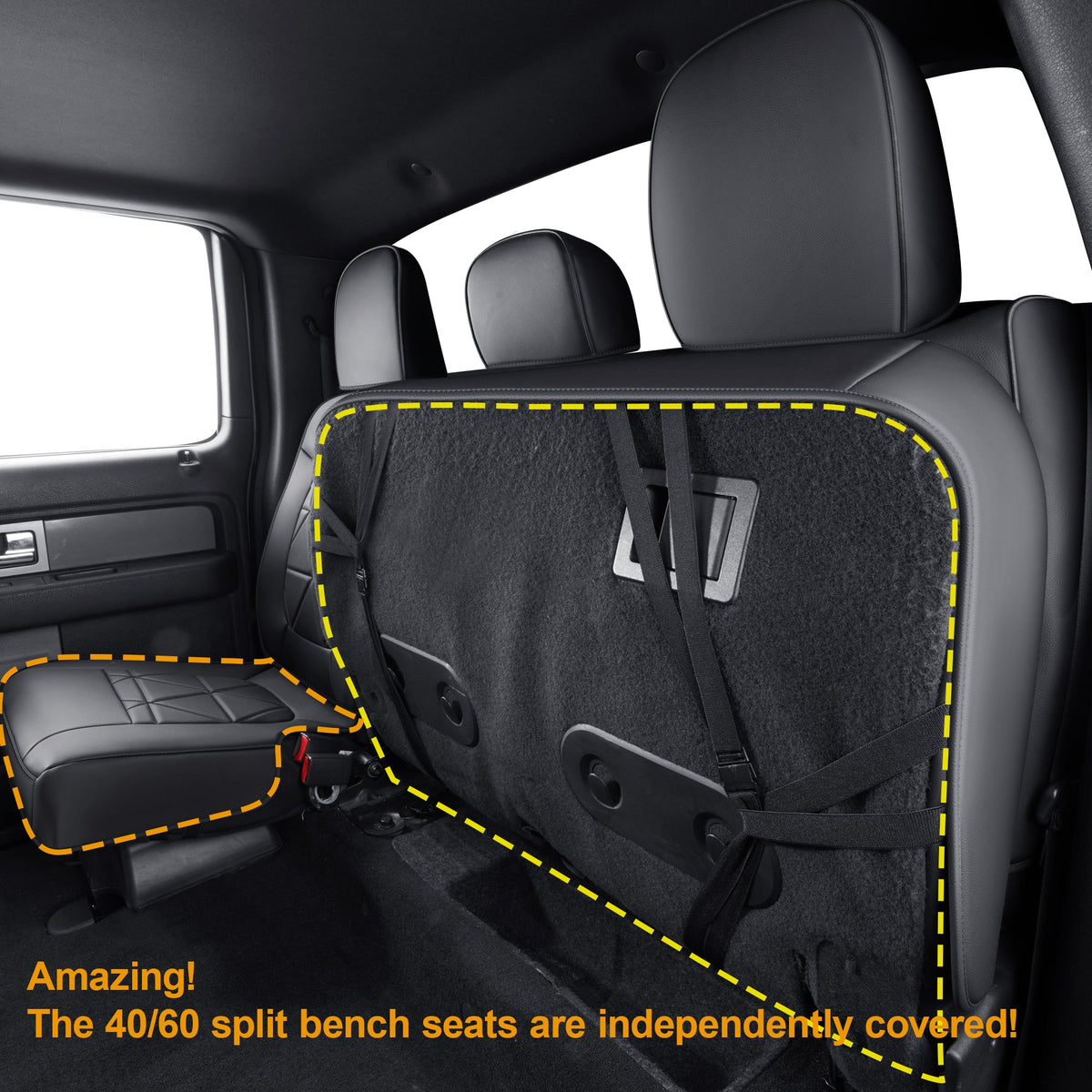Ford F150 Seat Covers,For 2009-2014 F150 CrewCab 2011-2016 F250 F350 Waterproof faux leather All seasons are good Free delivery